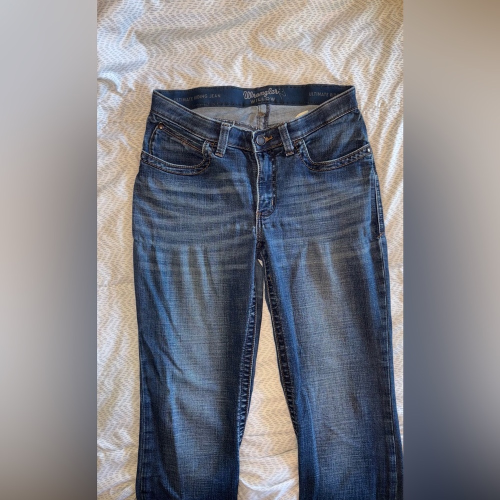 Wrangler bootcut women’s blue jeans - Picture 4 of 9